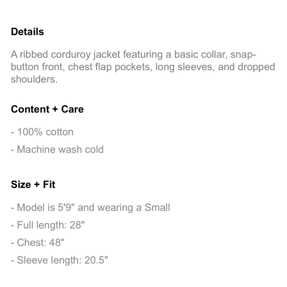 Corduroy Snap-Button Shacket - image 2